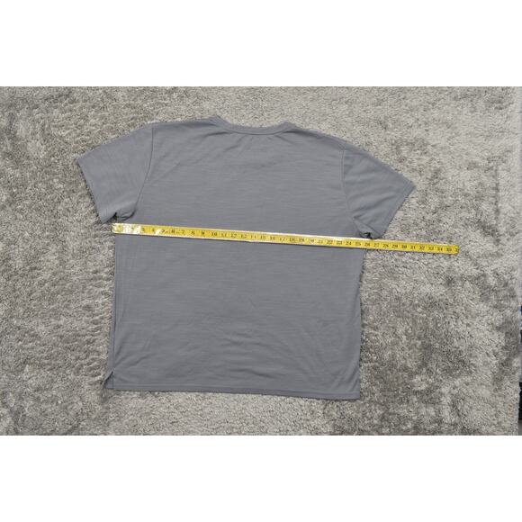 Nike Men's Gray Polyester T-Shirt 2XL, Preowned Gym run - Picture 4 of 6